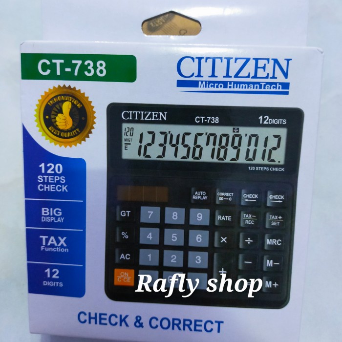 

PROMO SPECIAL kalkulator citizen ct 738 12 digit