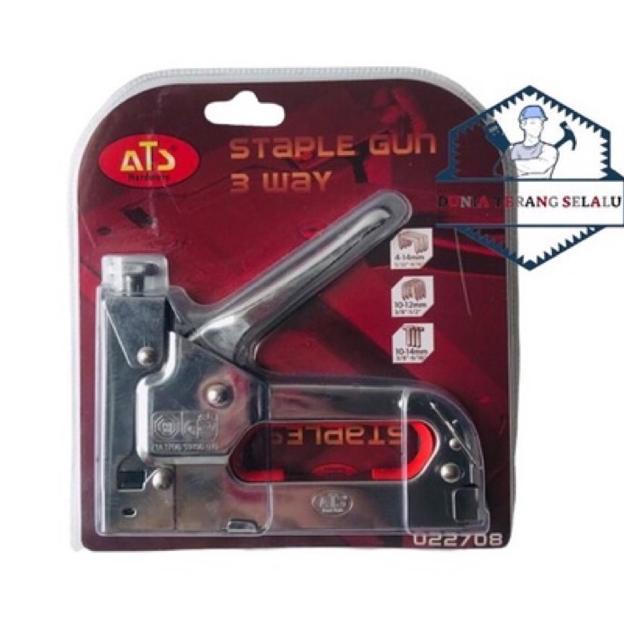 

▶ Staple Gun Tacker ATS 3way 4-14mm / Tembakan Staples bisa u 3 macam isi (Stapler Hekter Heckter Jok) げ