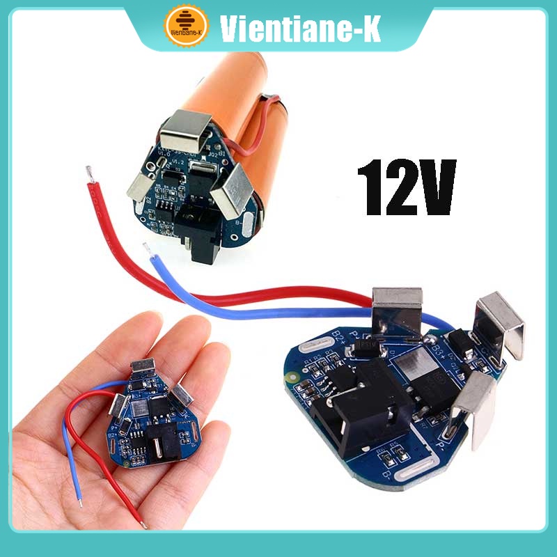 Papan Pelindung Baterai Lithium 3S 12.6V BMS Untuk Bor Elektrik