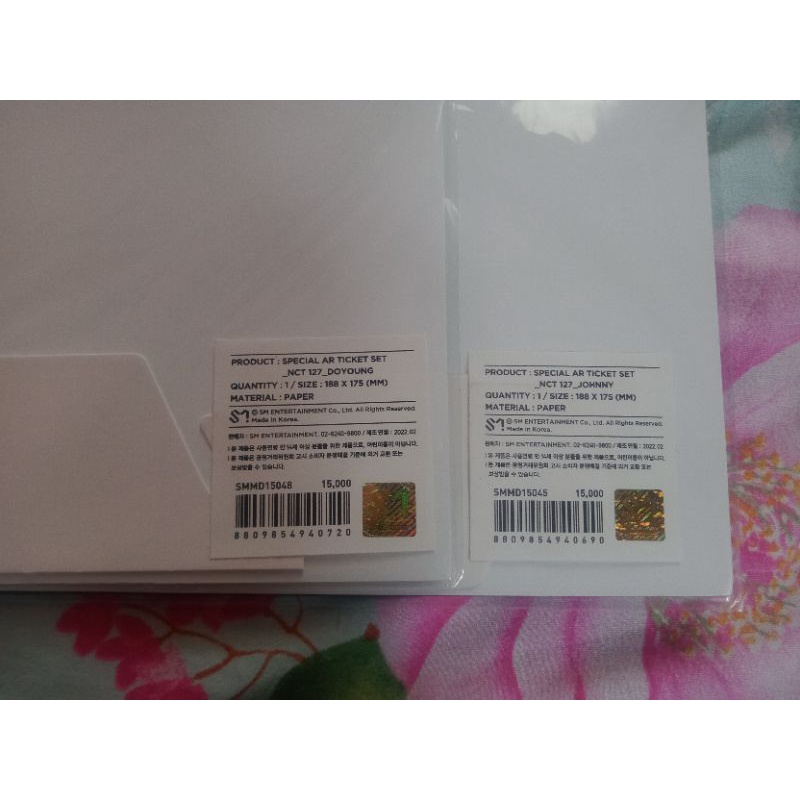 AR TICKET SMCU JOHNNY & DOYOUNG SEALED [Baca Desk]