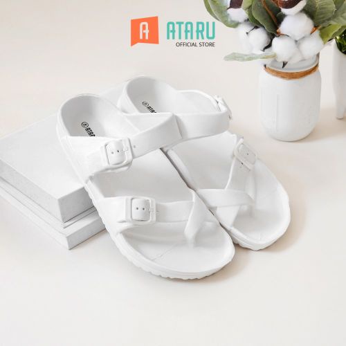 Jual Ataru Ukuran 39 Sandal Double X Straps Putih Shopee Indonesia