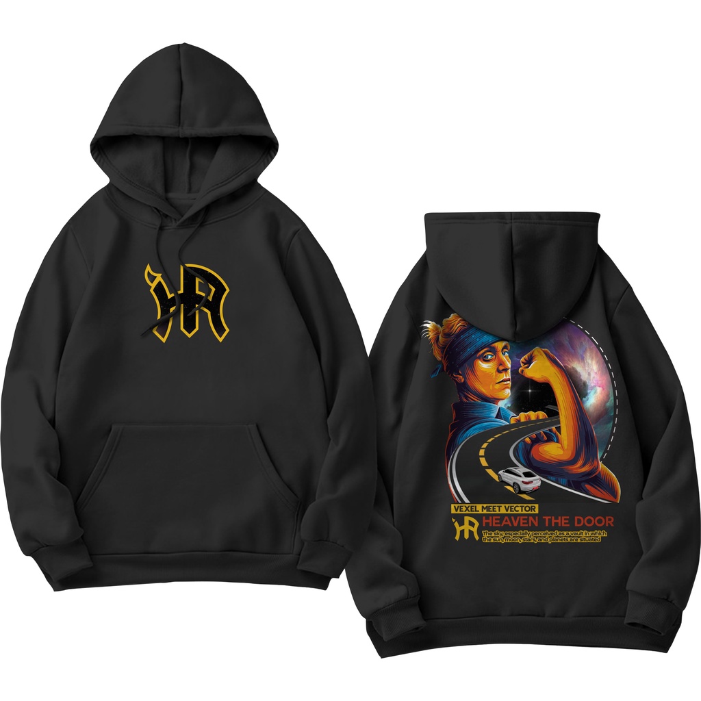 Holyrider Jumper Hoodie Heaven Street Wear II Sweater Hoodie Distro Sablon DTF Fleece Cotton M-XXL (Pria &amp; Wanita) Free stiker&amp;Gantungan Kunci