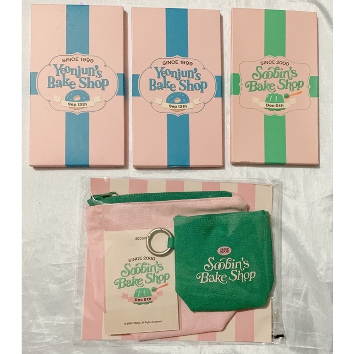 (READY STOCK) TXT YEONJUN SOOBIN BIRTHDAY BAKE SHOP PHOTOCARD SET