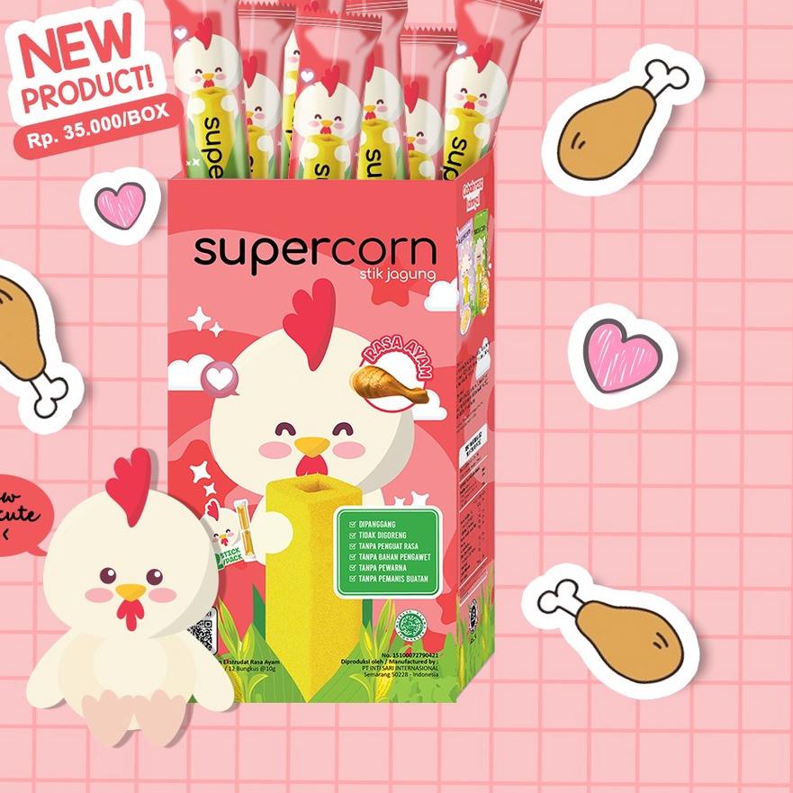 

Dapatkan Segera ✧ SUPERCORN Stik Jagung Healthy Snack Camilan Anak 120gr***