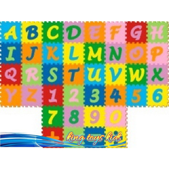 LARIS / Mainan Edukatif Matras Puzzle Evamat Evamats ABC Mini Alphabet Angka