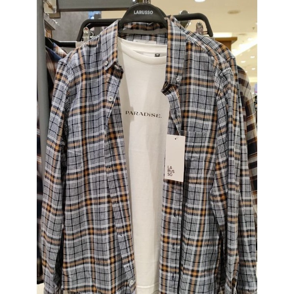 Kemeja Flanel Pria Brand Matahari By Larusso Original 100%