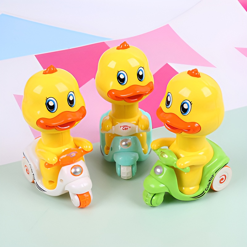 Vespa Duck | Mainan Anak Laki Laki 1-2-3 Tahun | Mainan Bebek Naik Motor | Mainan Bayi Perempuan 0 6 Bulan | Mainan Bayi Cowok 1 Tahun