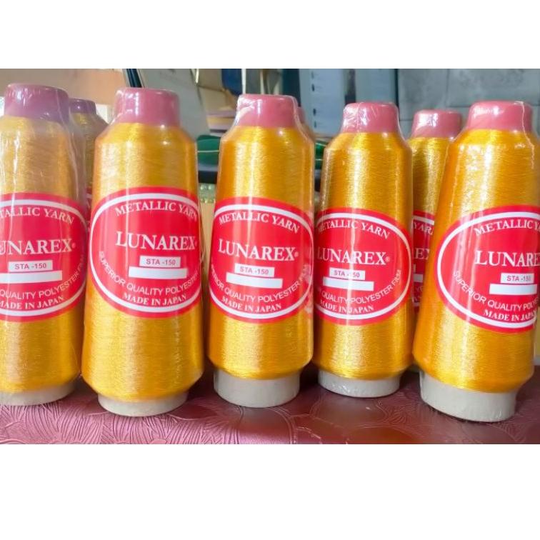 [KODE KGDNB] BENANG LUNAREX METALIK, BENANG BORDIR, BENANG POLYSTER, EMAS, SILVER, HIJAU, MERAH, BIR