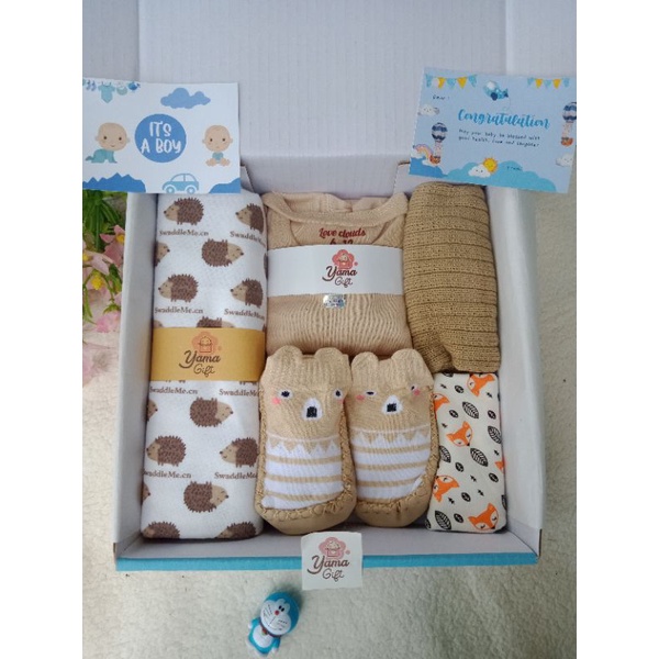 yama giftbox hampers bayi kado lahiran bedong sepatu bayi