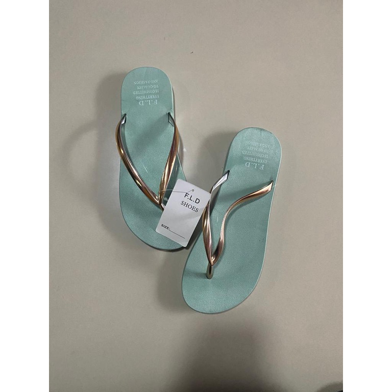 sandal wanita jepit karet import