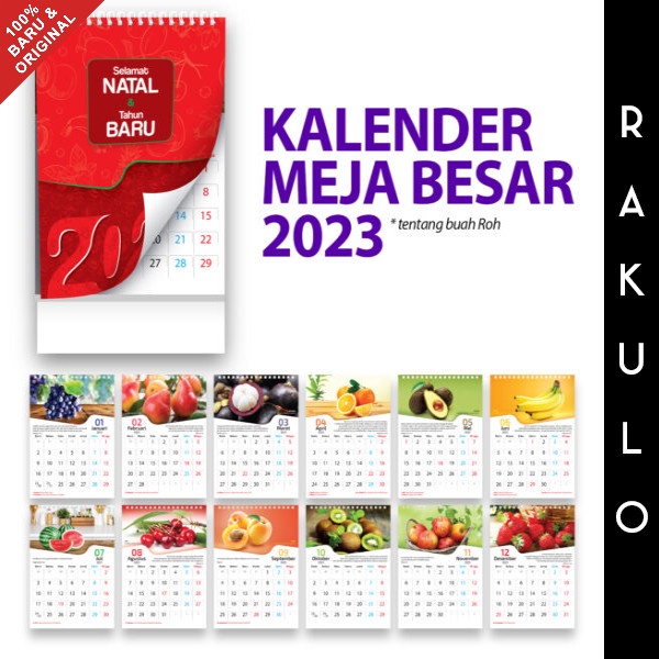 

✨NEW✨ - Kalender Meja Tahun 2023 Kristen Buah Roh