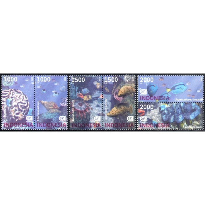 

✨NEW✨ - Prangko/Perangko INDONESIA 2002 I-609 KEHIDUPAN BAWAH LAUT - MINT