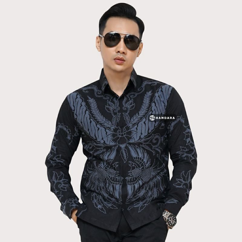 SADEWA Kemeja  Batik Pria SLIM FIT Lengan Panjang Full Furing Bagus Katun Premium