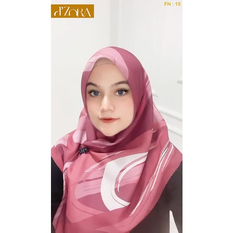 d'ZORA HIJAB KERUDUNG MOTIF SEGI EMPAT