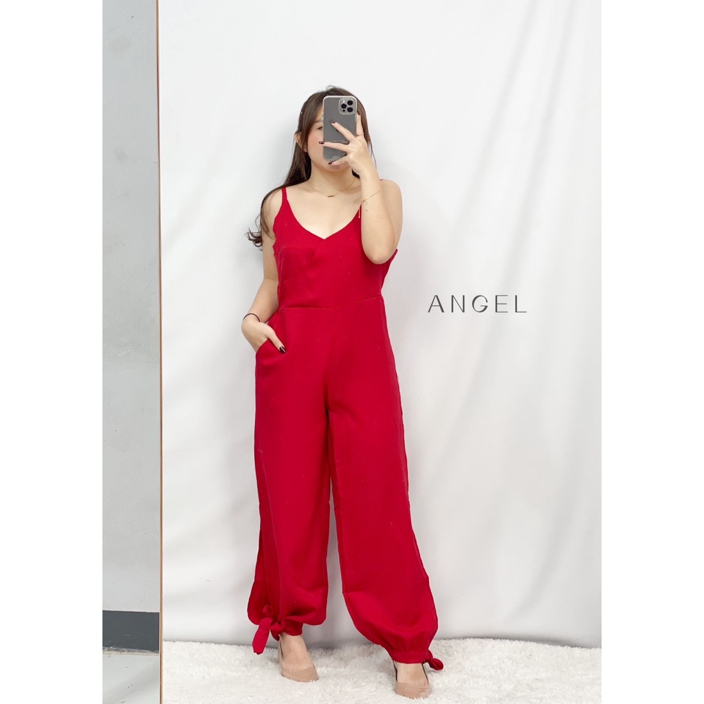 FWG - JUMSUIT ANGEL / JUMPSUIT WANITA TERBARU / OVERALL JUMPSUIT / JUMPSUIT TERUSAN / PAKAIAN WANITA BARU