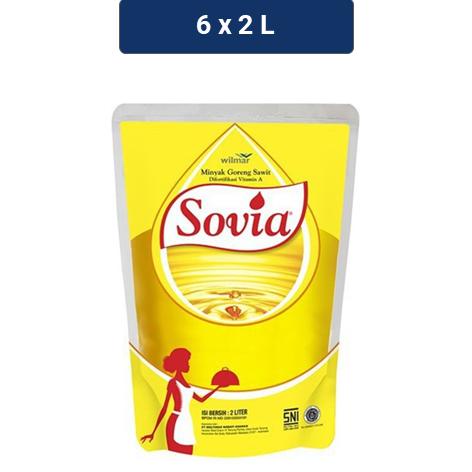 

[BAYAR DITEMPAT] Sovia Minyak Goreng Pouch 2L x 6 (1 Case)