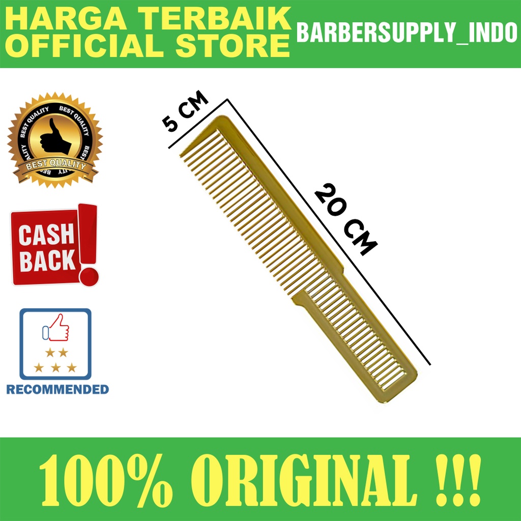 SISIR FLAT TOP CLIPPER CARBON / COMB ANTISTATIK BARBER PANGKAS