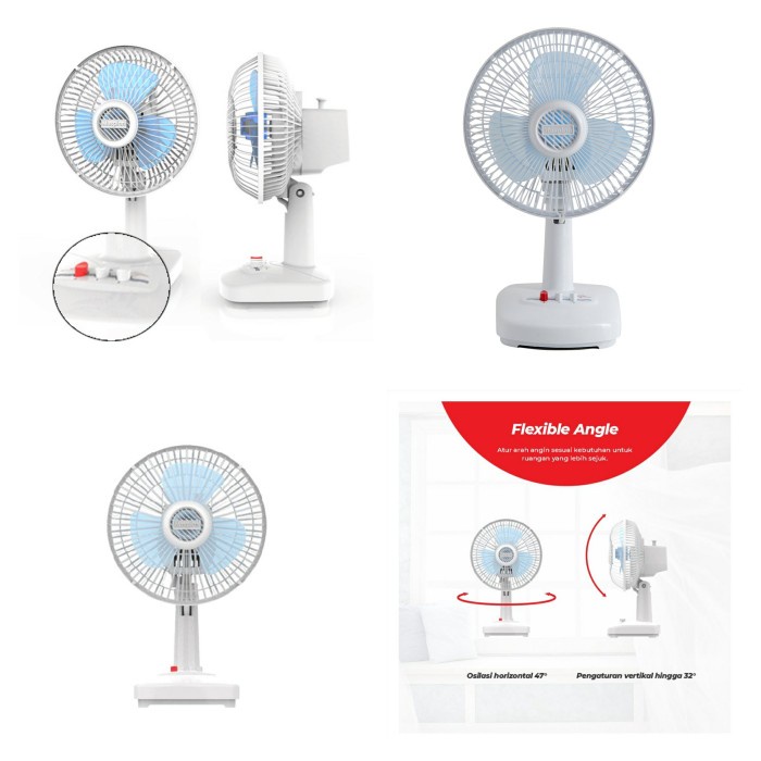 Kipas Angin Meja 7 Inch 7Inch Maspion F 18DE 18 F18DE Desk Fan 7&quot;