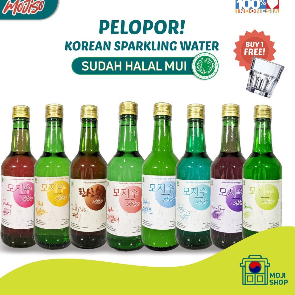 

Terbaru 3.3 MOJISO SOJU HALAL MUI ORIGINAL - PELOPOR KOREAN SPARKLING WATER