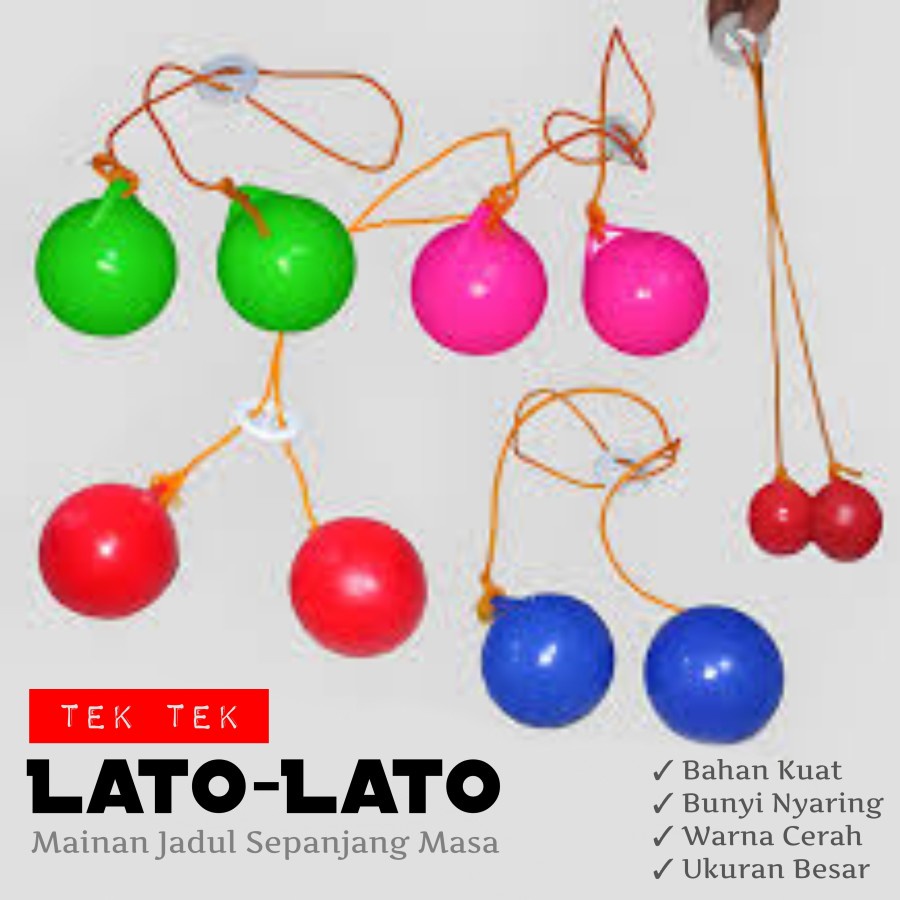 Jual LATO LATO TEK TEK MAINAN ANAK LATTO LATTO ETEK ETEK TIK TOK LATO ...