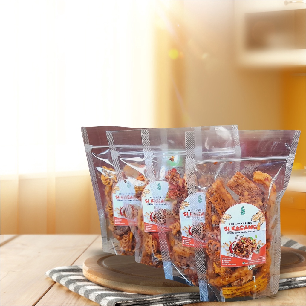 

SI KACANG - Seblak Kering Bumbu Kacang Kemasan Pouch 100Gr