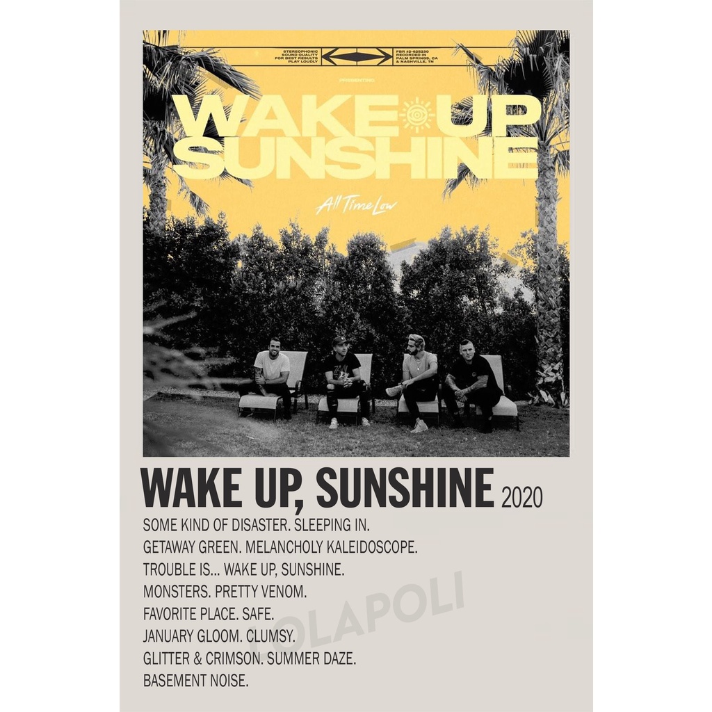 Poster Cover Album Wake Up, Sunshine - All Time Low