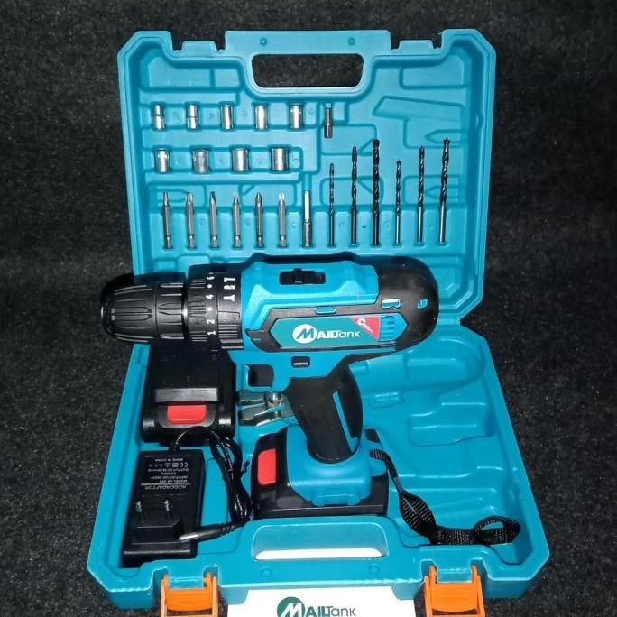 Cordless Mailtank 32Volt Mesin Bor Cordless 32Volt Mailtank Bor Batrai