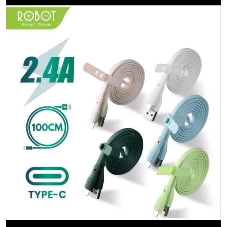 ROBOT RGC100 KABEL ROBOT TIPE C KABEL DATA FAST CHARGING