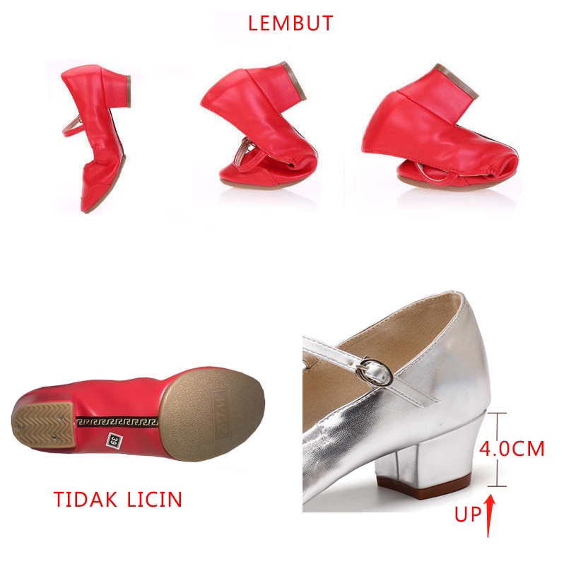 HOT PRODUCT DANCE SHOES SEPATU DANCE WANITA SEPATU WANITA SEPATU DANS SEPATU HAK 4CM SEPATU HEEL