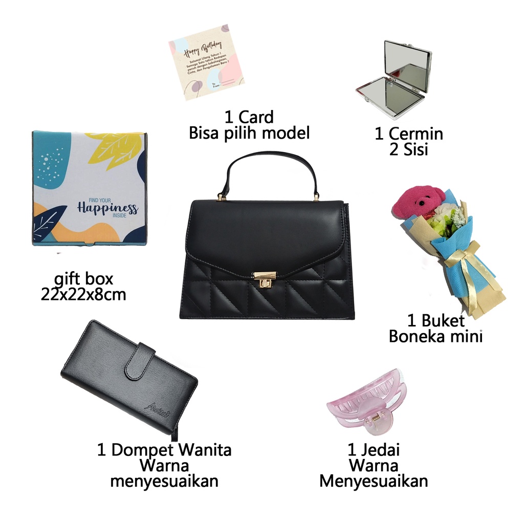 Hampers kado surabaya set hadiah ulang tahun wanita warna biru gift birthday anniversary wisuda cewek pernikahan