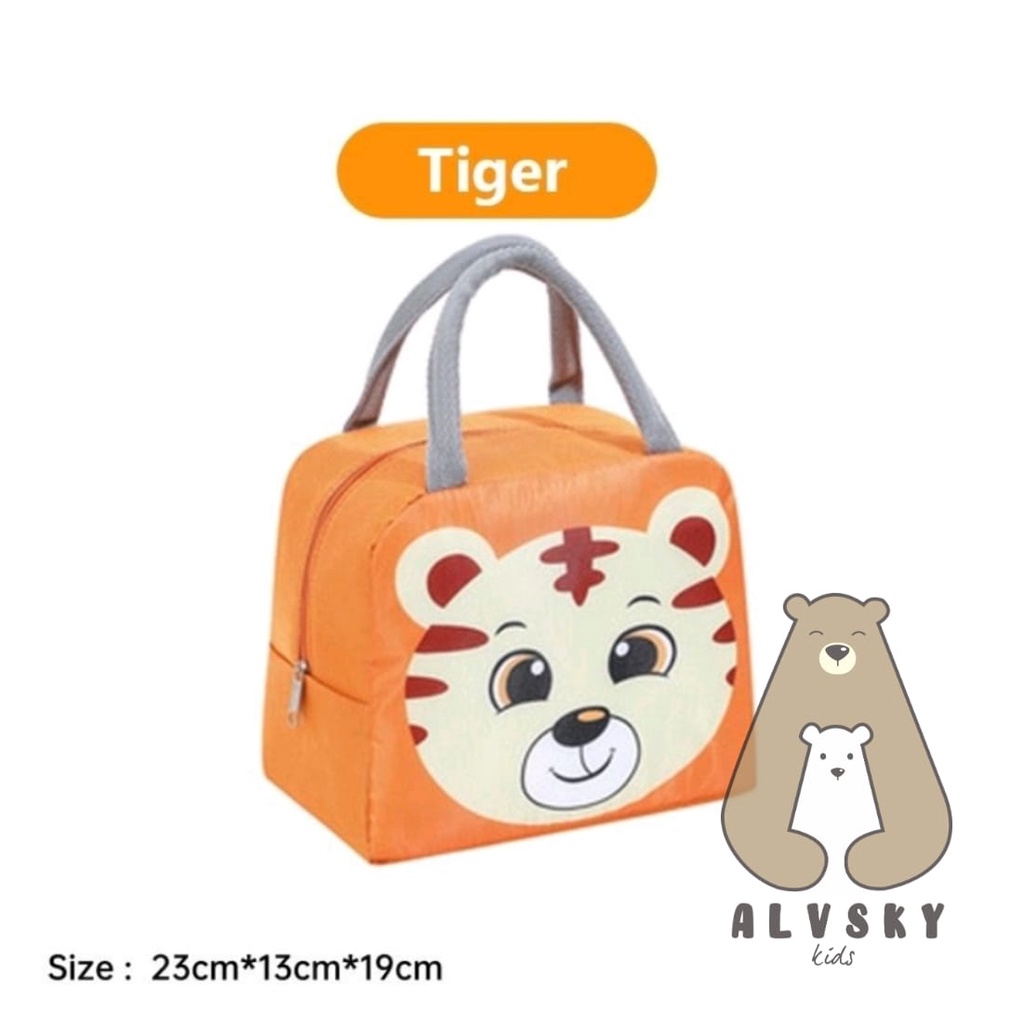 KIDS WATERPROOF LUNCH BOX ANIMAL / TAS BEKAL KARAKTER BINATANG / LUNCHBAG ANAK