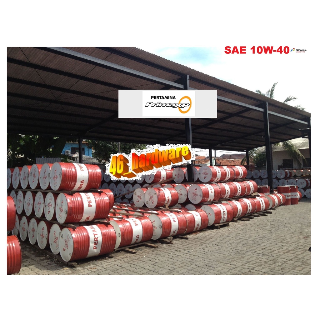 PERTAMINA PRIMA XP 10W-40 10W40 SM OLI PELUMAS MESIN BENSIN 209L DRUM - 46_hardware