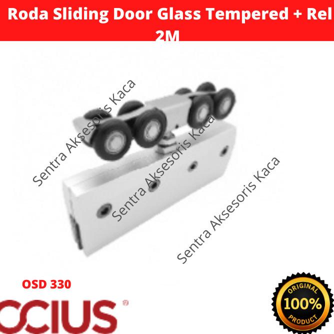Roda Sliding Door Glass Tempered Ocius + Rel 2M