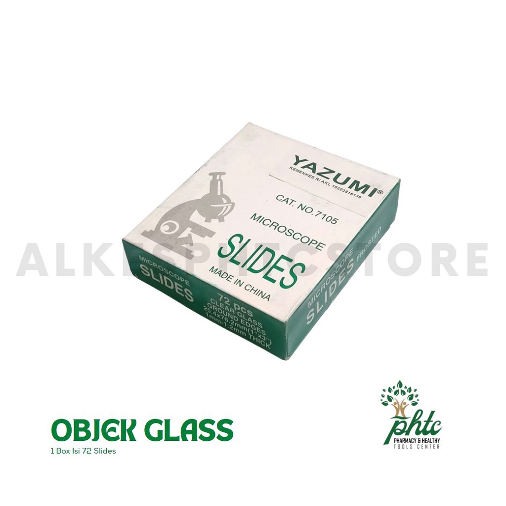 Objek Glass l Microscope Slide Isi 72pcs / Object Glass 72 Slides