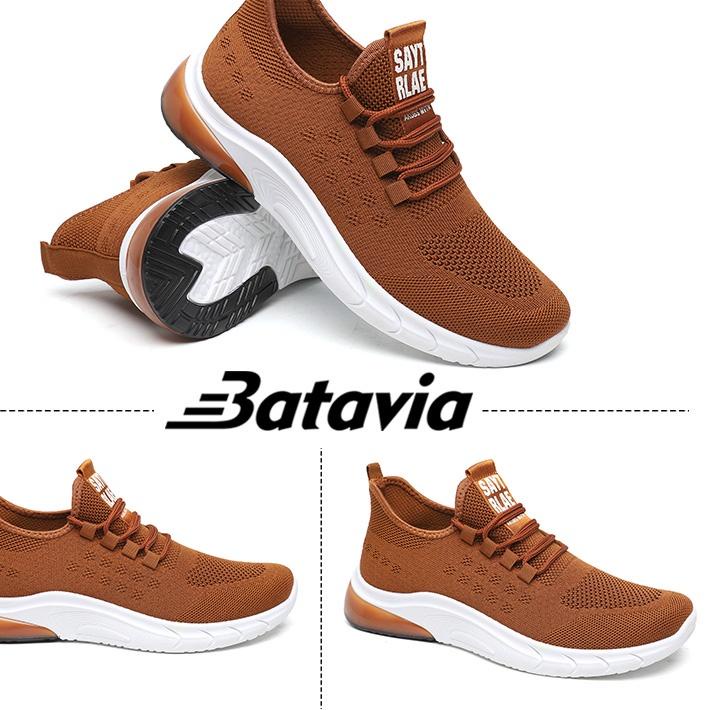 ✦✧✦ Batavia 2023 Baru Impor Sepatu Pria Tren All-Match Kasual Sepatu Lari Bawah Lembut Bernapas Ring