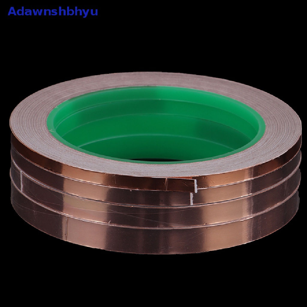 Adhyu 20M Double Side Conductive Copper Foil Tape Strip Perekat EMI Shielding Tape ID