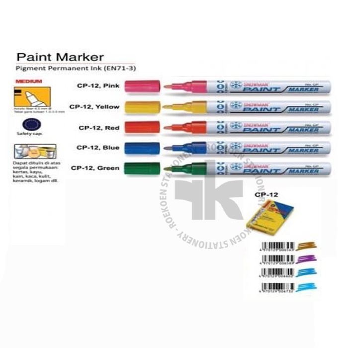 

Snowman Spidol Paint Marker Medium CP-12