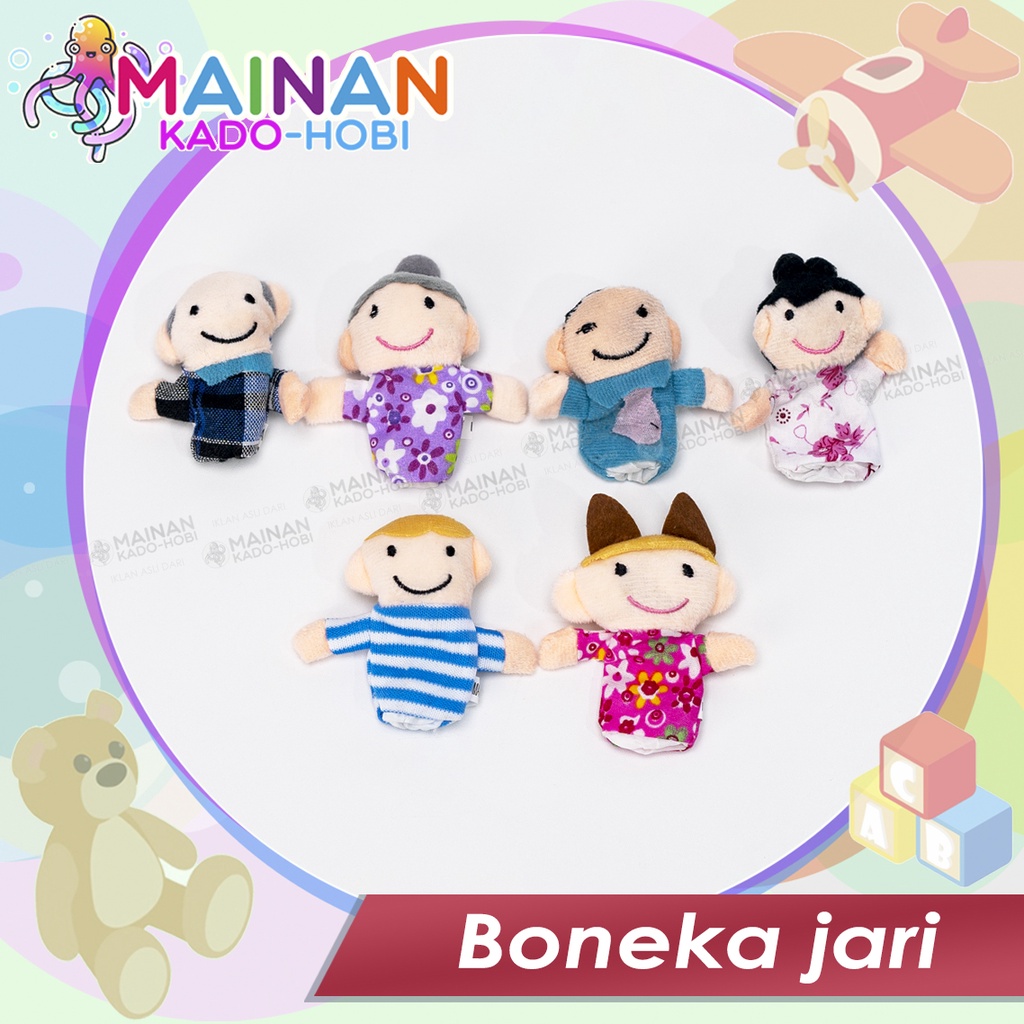 MAINAN ANAK SET BONEKA EDUKASI JARI TANGAN SERI FAMILY KELUARGA