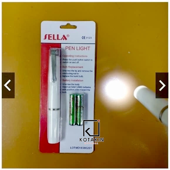 Sella Penlight lampu Putih - Senter Lampu Cek Periksa Dokter Diagnostic Lamp Pen light - Kotakin