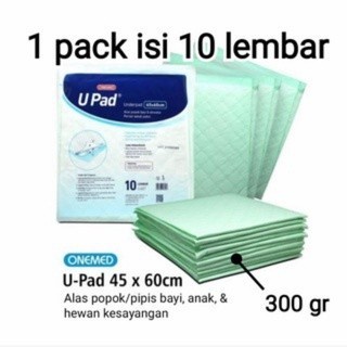Underpad Dr. J Perlak Alas Popok 60 x 90 cm Onemed Isi 10 Lembar