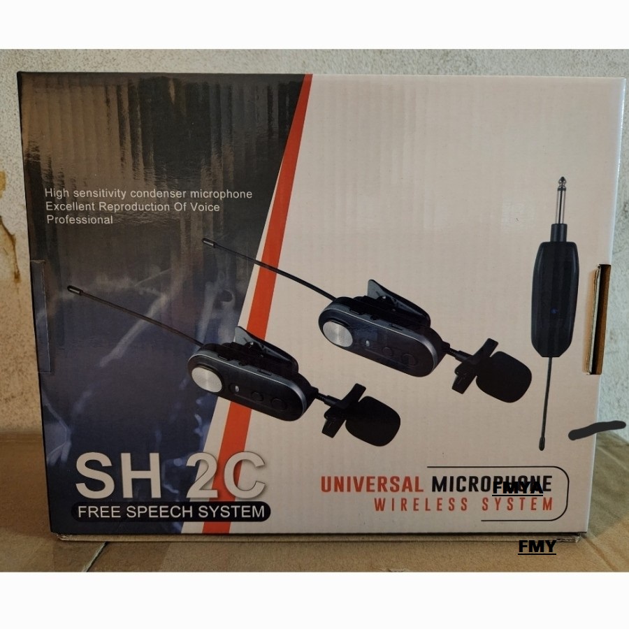 Mic Wireless Shure SH2C SH Termurah/2 Mic Clip Baterai Charger