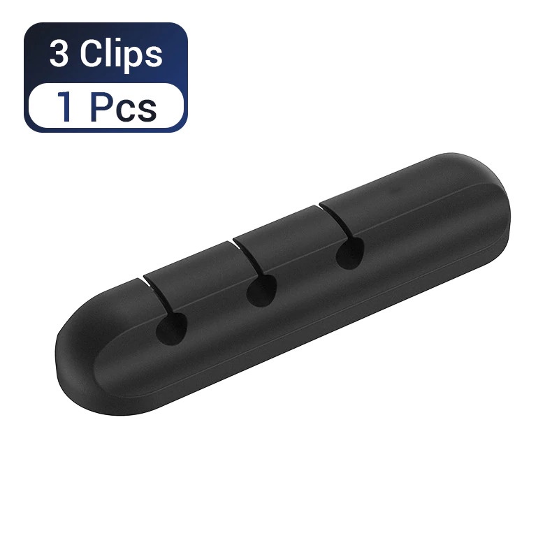 

Striveday Klip Kabel Organizer Silicone Cable Clip 3 Hole