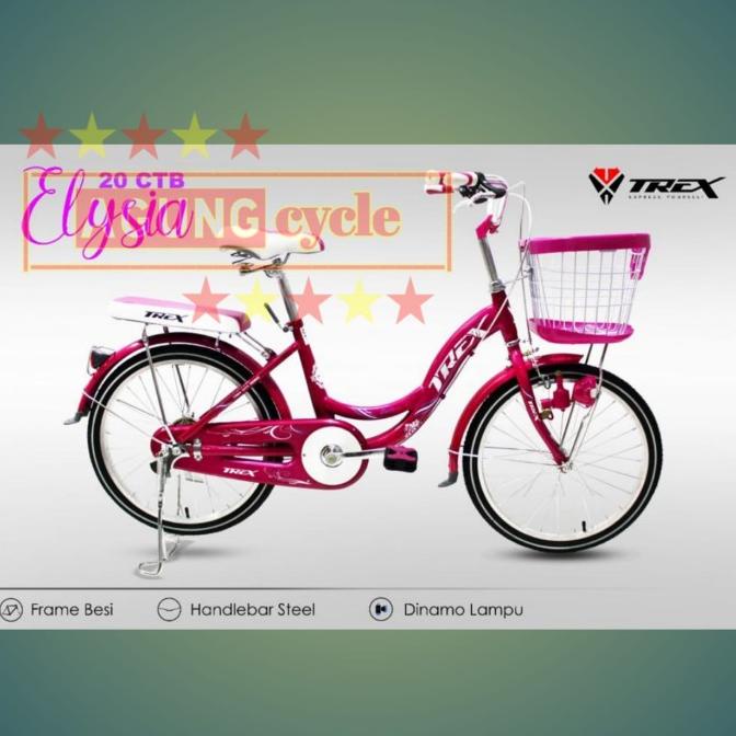 Sepeda Mini Anak Trex Elysia 20 Inch Keranjang #Original