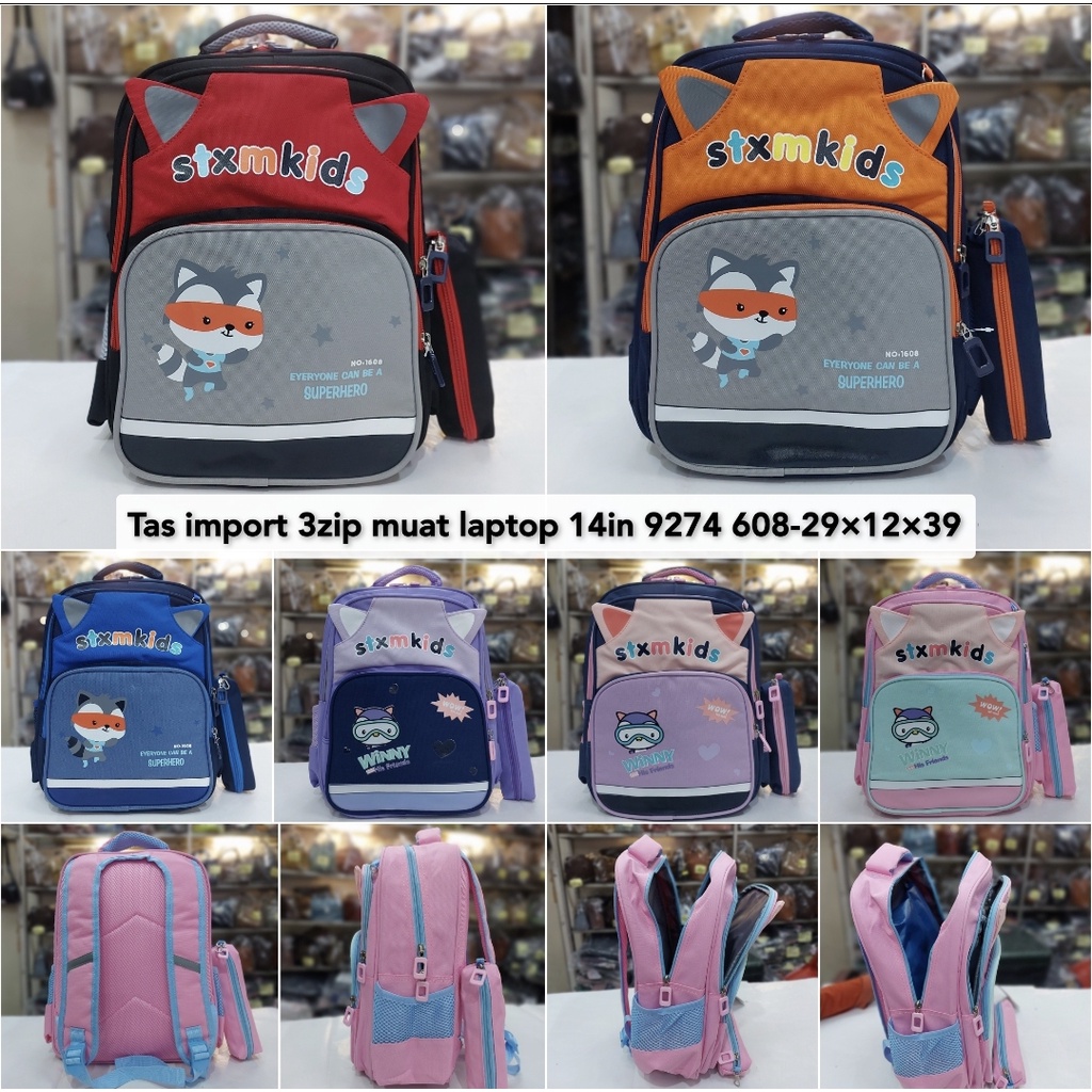 Tas import ransel sd anak perempuan anak laki