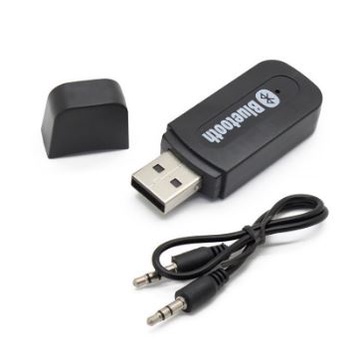 CK-02 Bluetooth Audio Receiver / USB Wireless speaker musik HP 3.5mm reciever adapter kabel aux Perangkat [MF]