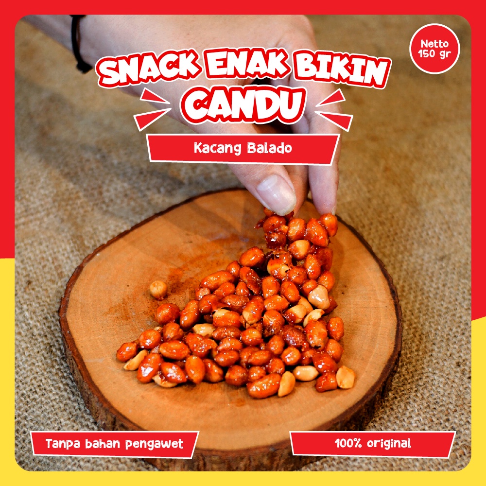 

Makanan Ringan Cemilan Kacang Balado 150g Pedas Dan Gurih Handmade Terlaris By Sumber Rasa