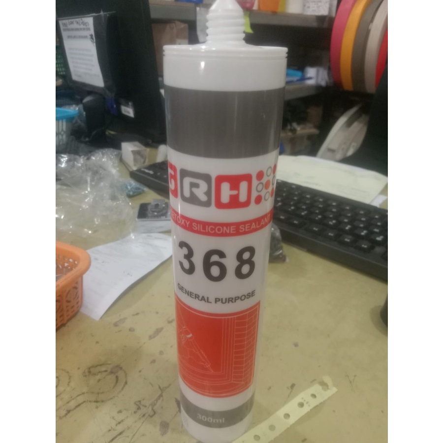 LEM KACA GRH 368 SEALANT SILICONE SILICONE TABUNG BOTOL