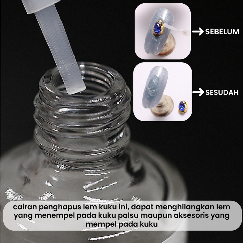 【 COD 】Debonder AD-1 alat penghilang lem kuku palsu net:10 ml