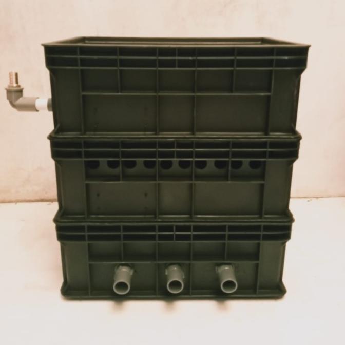 Trickle Box Filter Kolam Ikan 3Susun -Hitam