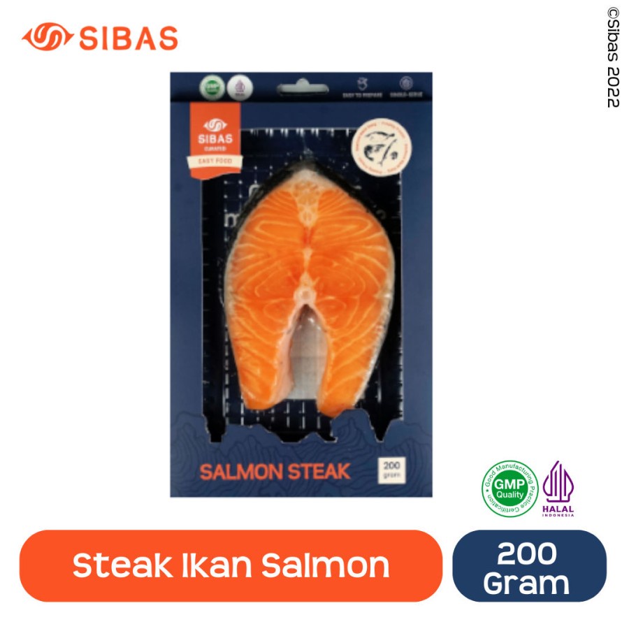 SIBAS SALMON STEAK CUT 200GR